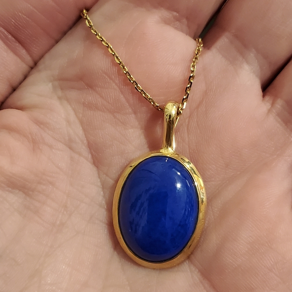Lapis Lazuli pendant and chain